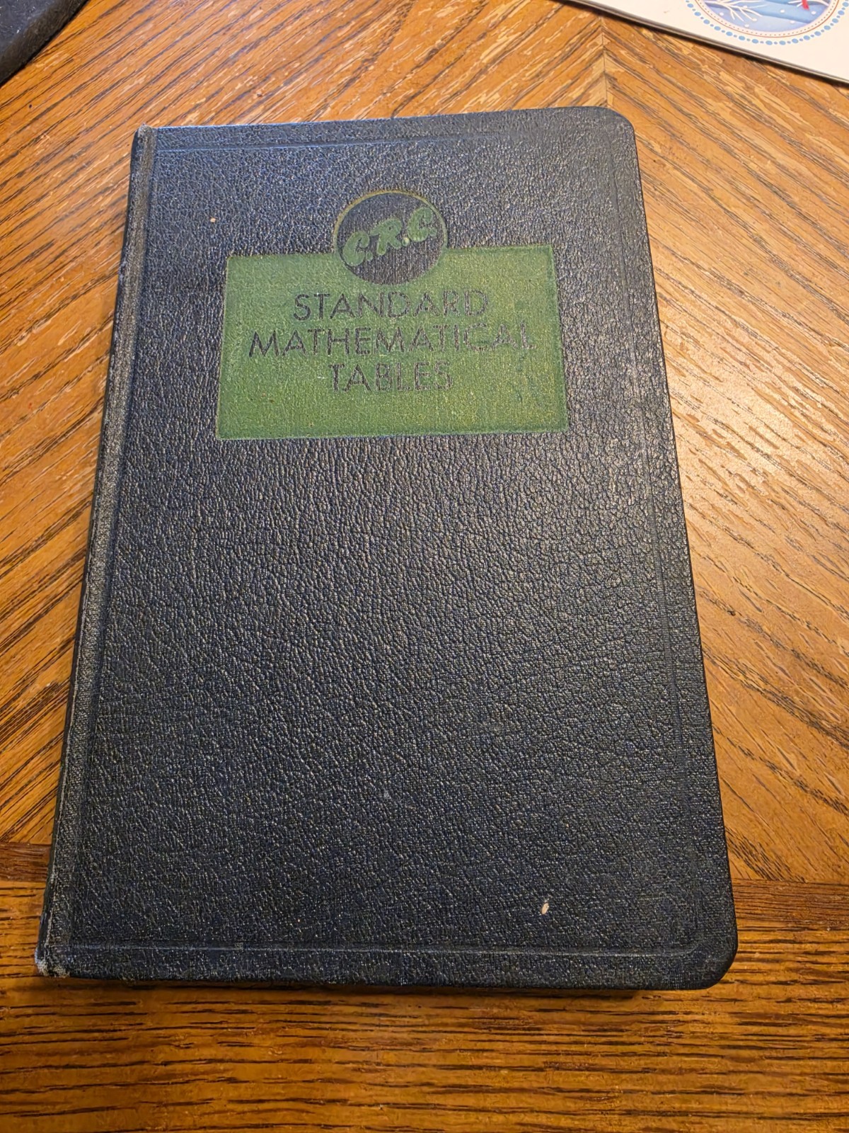 CRC Standard Mathematical Tables 11th Edition 1957 Vintage Hardcover Chem Math