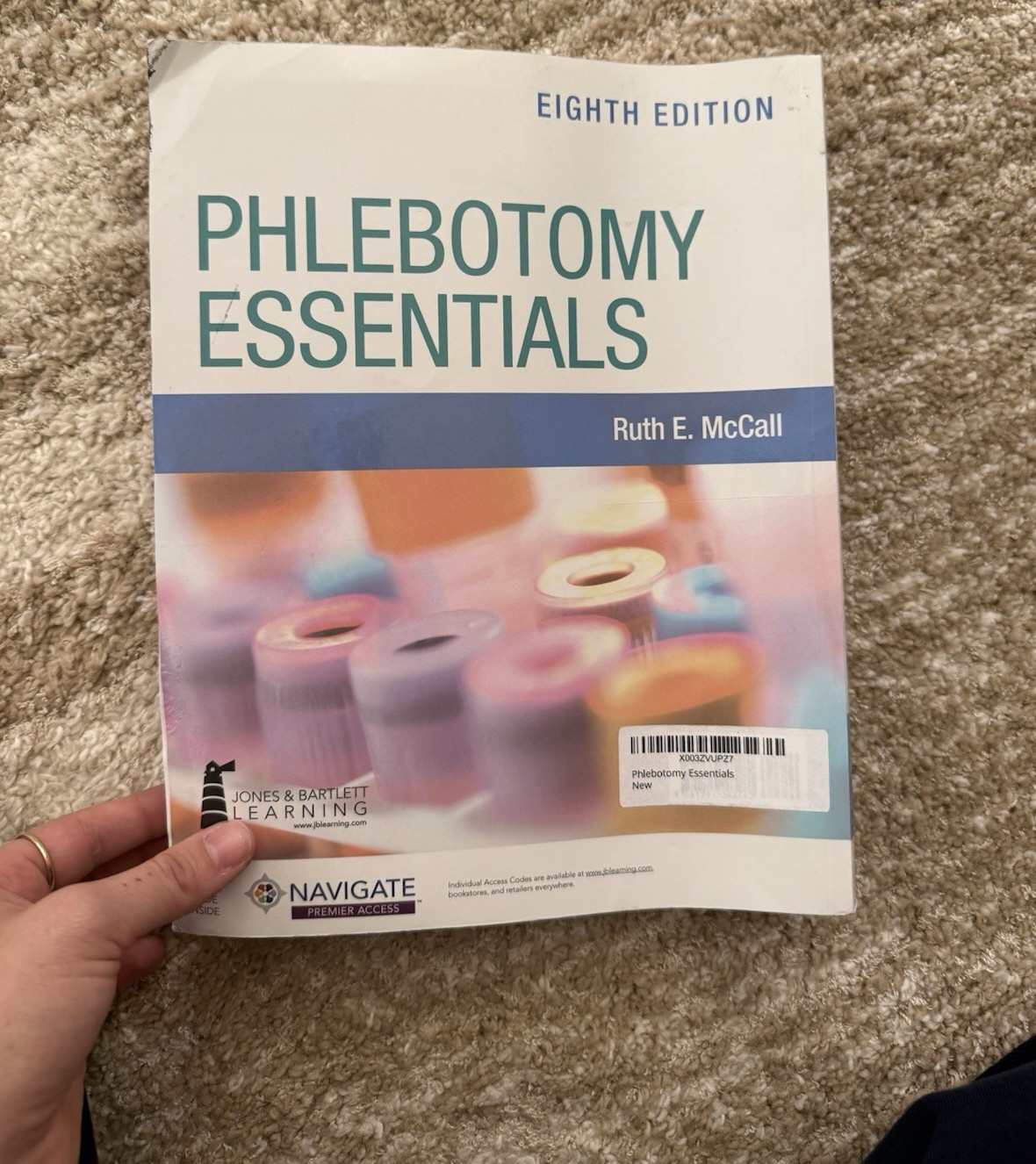 Phlebotomy Essentials 8th Ed PB Ruth E. McCall Jones & Bartlett Learning