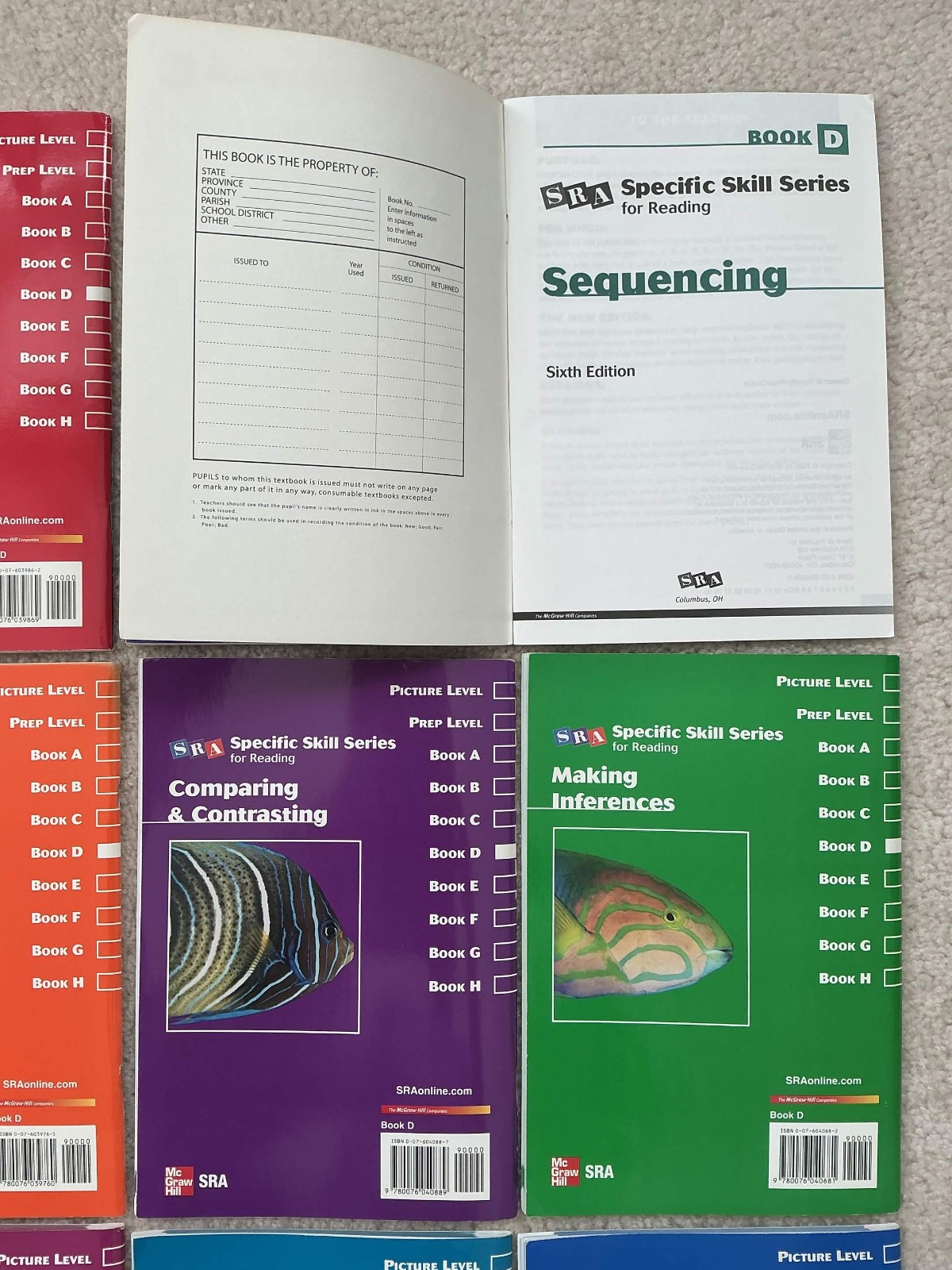 SRA Specific Skill Series Level D Complete Set Of 9