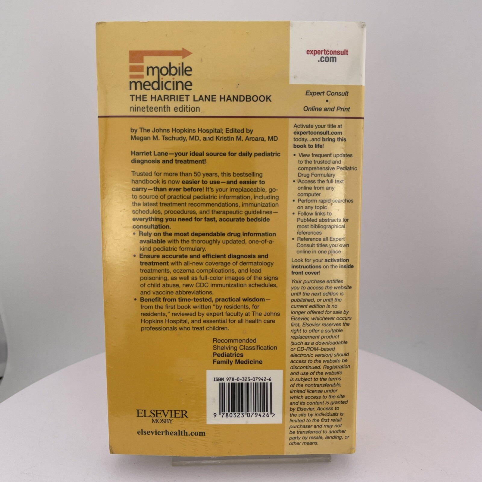 The Harriet Lane Handbook Johns Hopkins, Nineteenth Edition ~ New