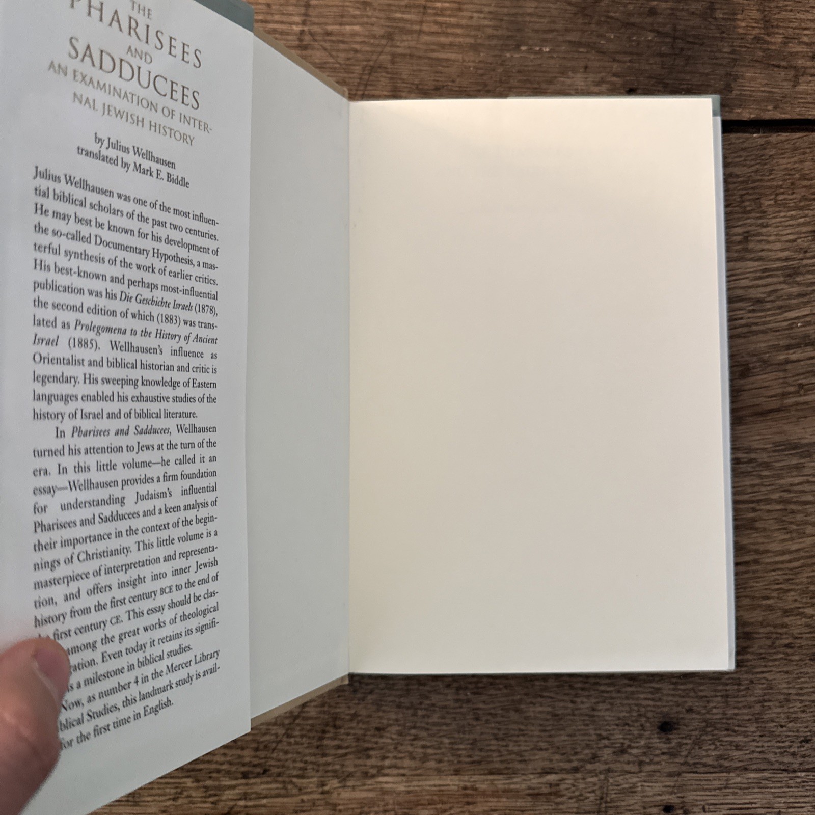 Pharisees and Sadducees Hardcover + Dust Jacket – Julius Wellhausen VERY GOOD +