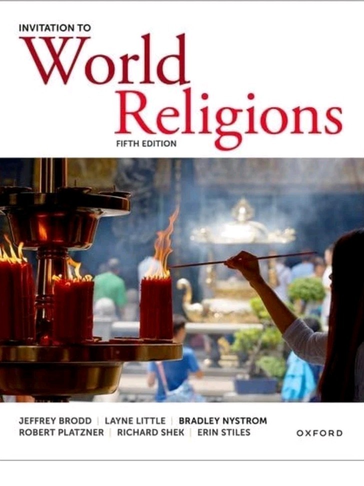 Invitation to World Religions 5th Edition 2025 Textbook Paperback Brodd Nystrom