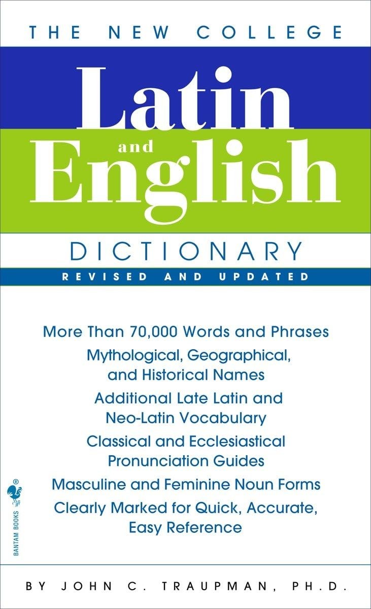 The Bantam New College Latin & English Dictionary – John Traupman – Acceptab…