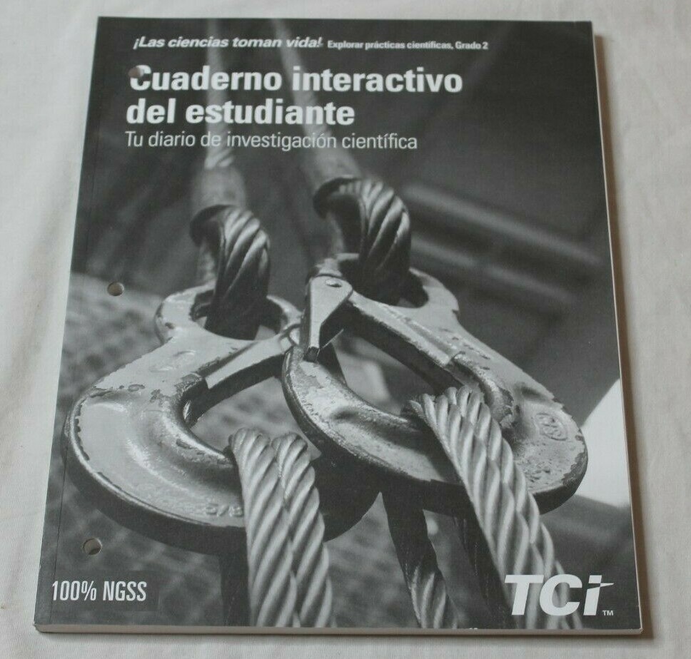 TCI Bring Science Alive Grade 2 Spanish Student Interactive Notebook New