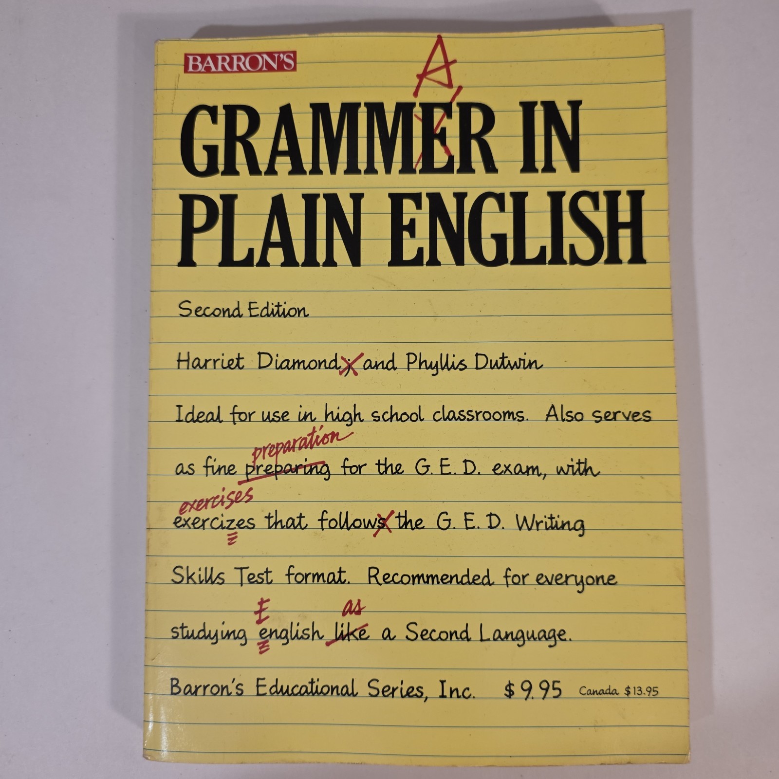 Lot 6 Grammar In Plain English Workbooks Punctuaction Writing Skills Grades 7-10