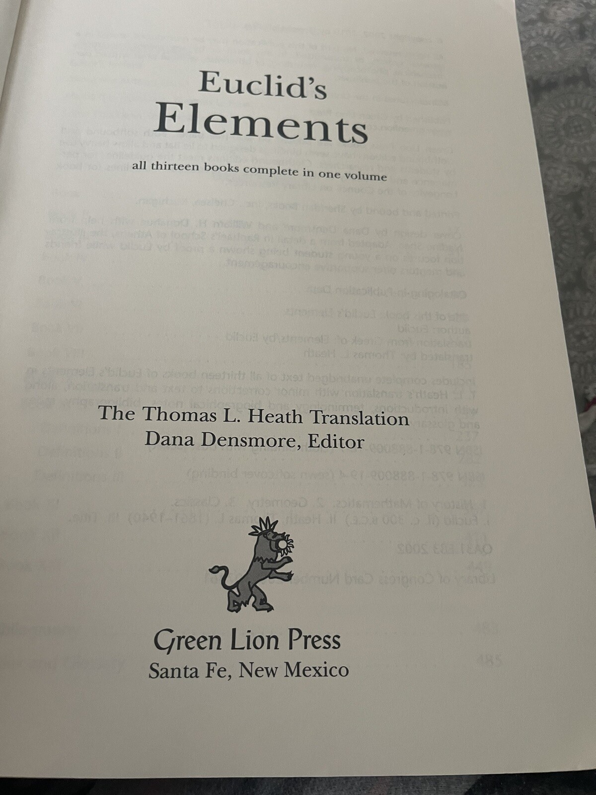 Euclid’s Elements by Euclides (2002, Trade Paperback)