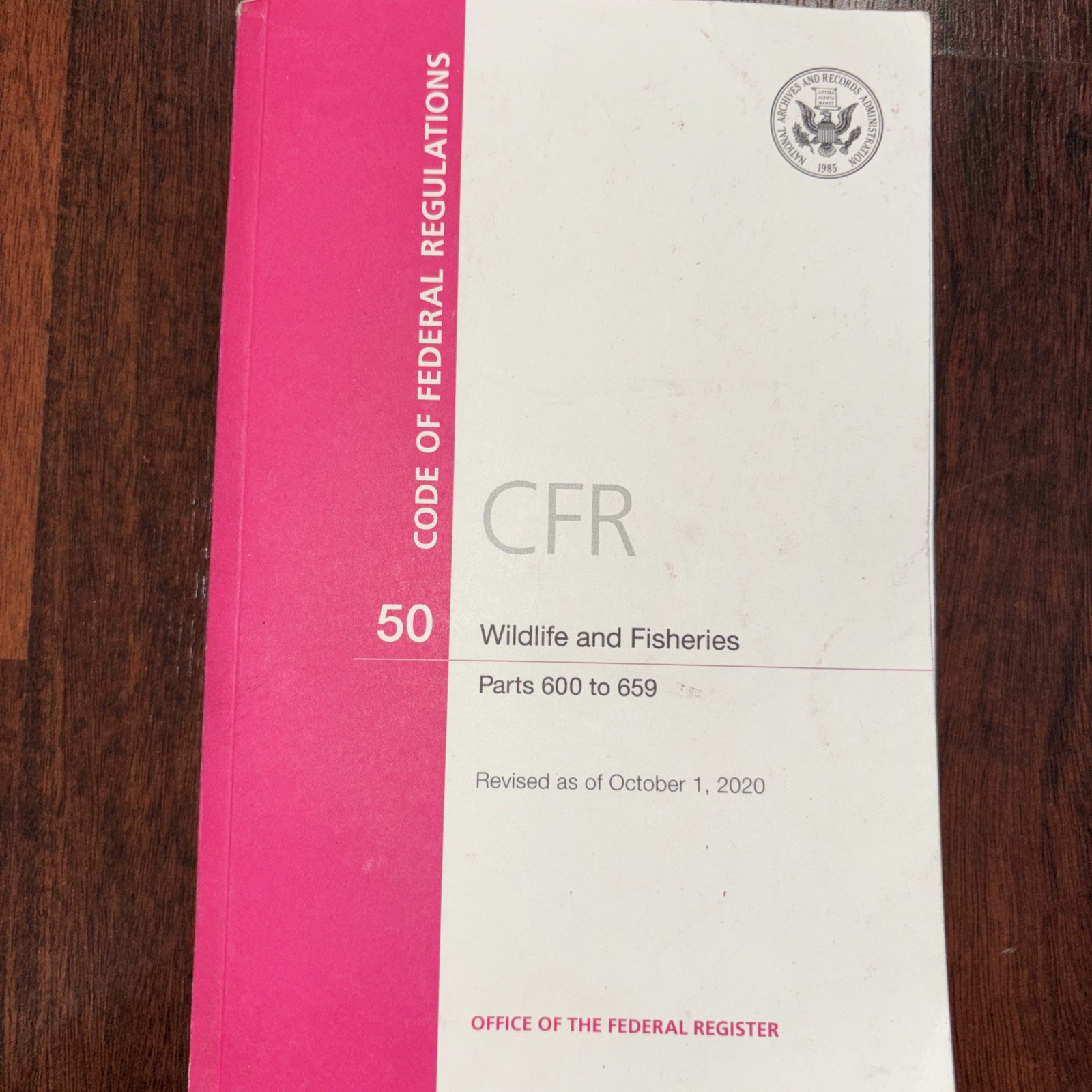 Code of Federal Regulations, Title 50 Wildlife and Fisheries 600-659, Revised as
