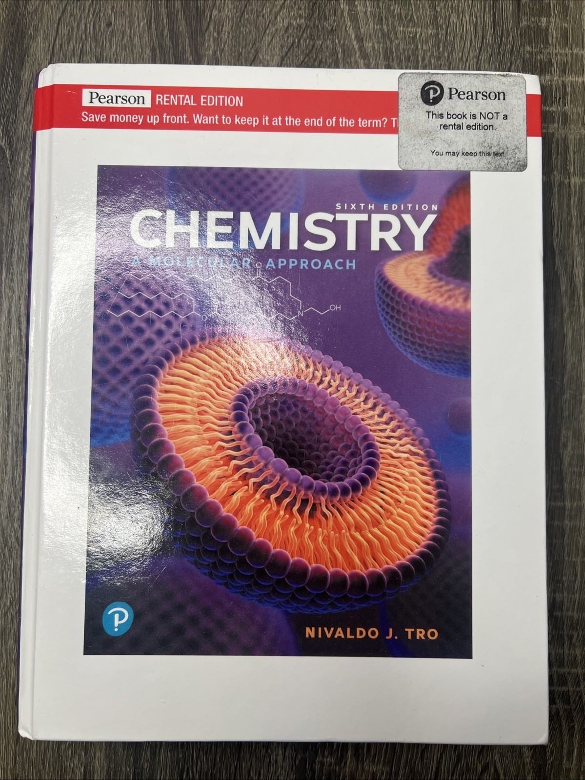 Chemistry A Molecular Approach by Nivaldo J. Tro (Hardcover) 6th Edition 2023