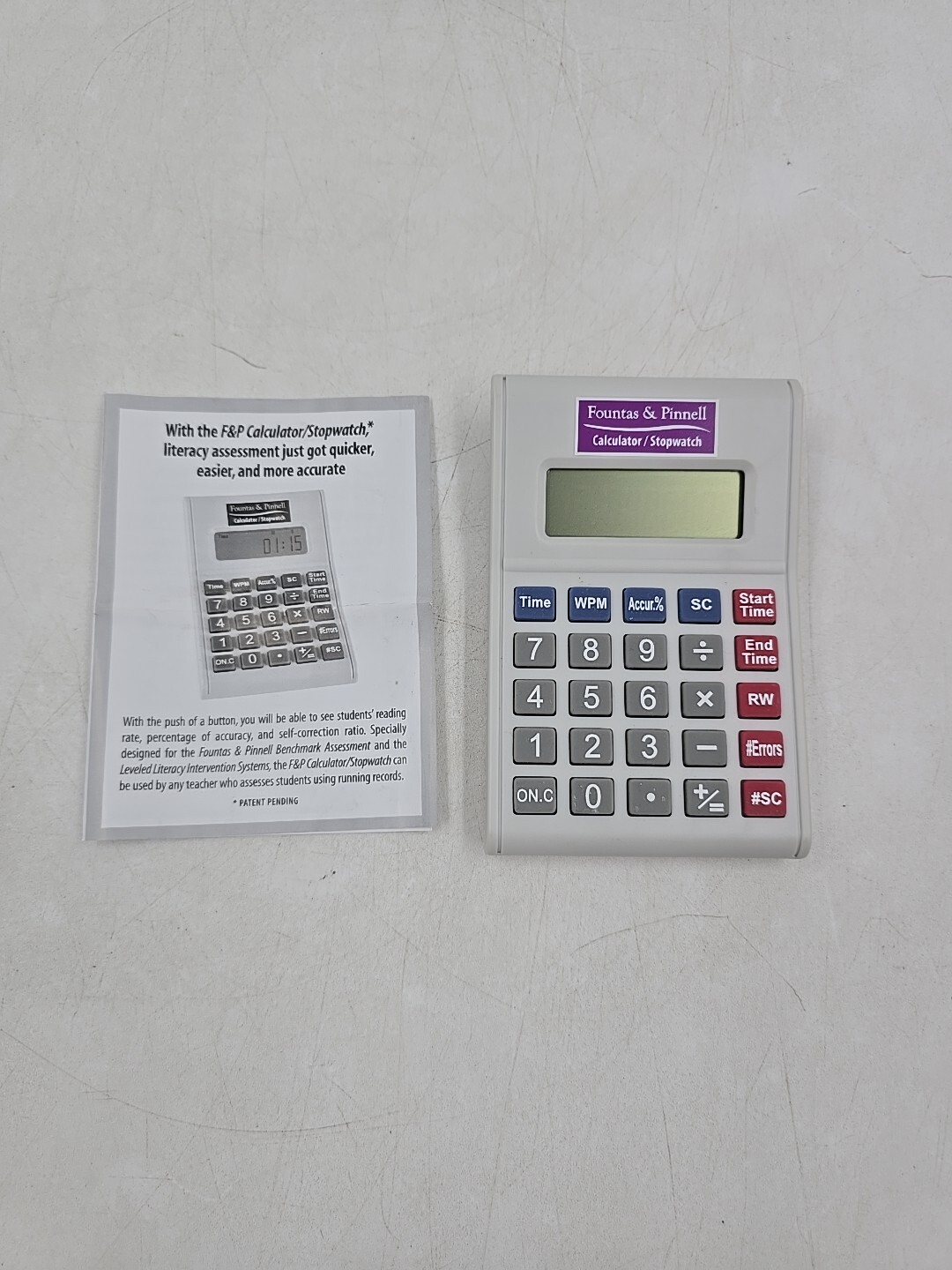 Heinemann Fountas & Pinnell Calculator Stopwatch Teacher Assessment Lot of 10