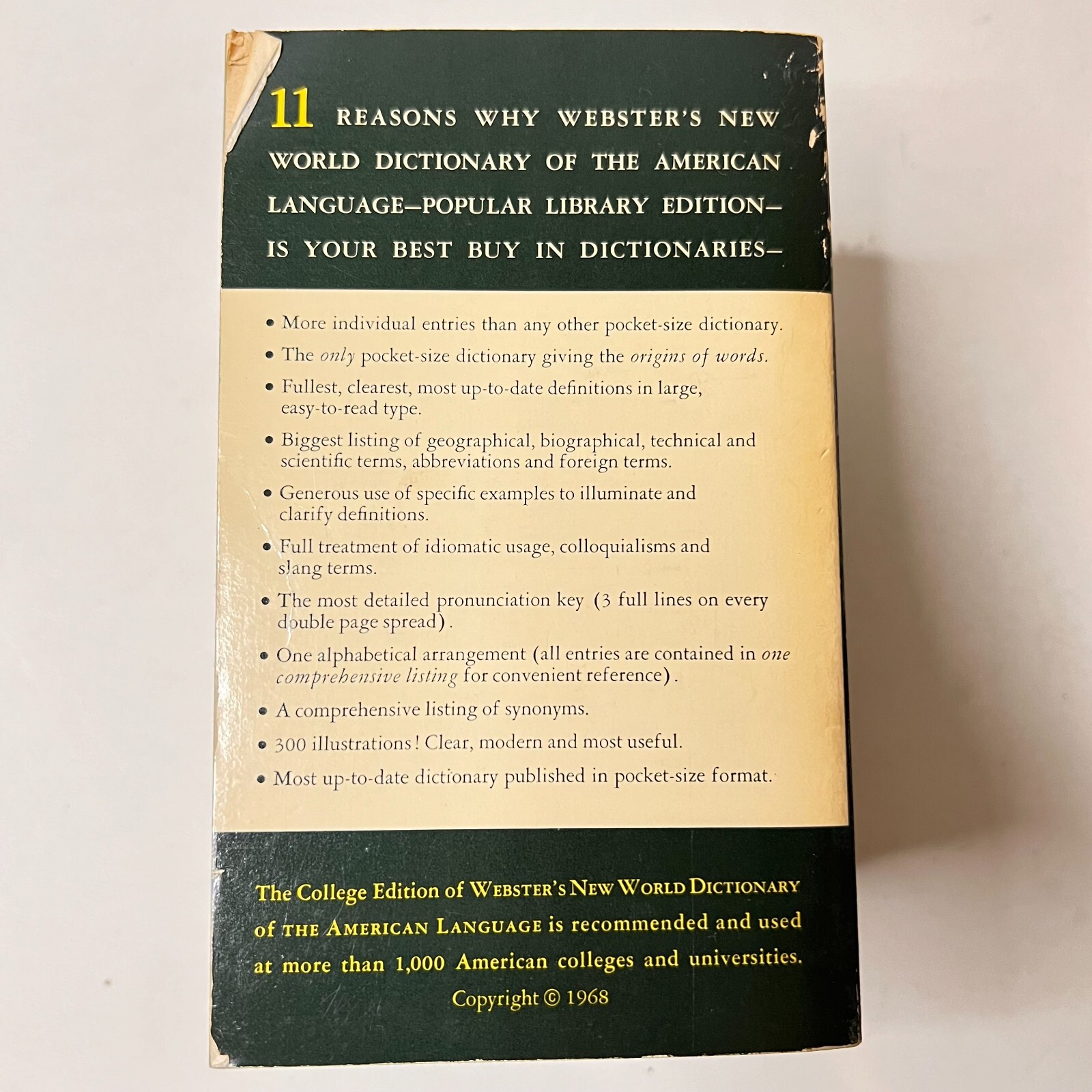 Webster’s Popular Library Desktop Reference Vintage 6 Book Set 1961