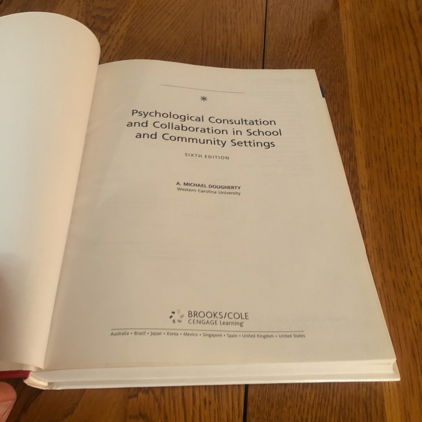 Psychological Consultation and Collaboration 6th Edition Instructor’s Edition HC