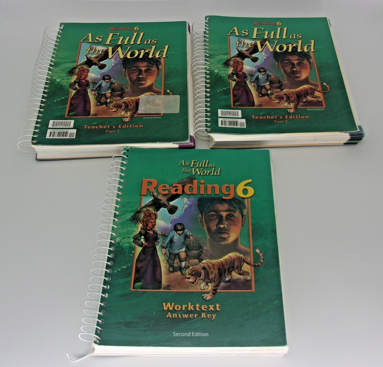 Set 3 Reading 6 As Full as the World Teacher’s Ed.1 &2,Worktext Answer Key 2 Ed.