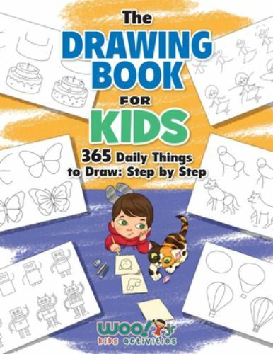 The Drawing Book for Kids: 365 Daily Things Woo! Jr. Kids Activities Paperback