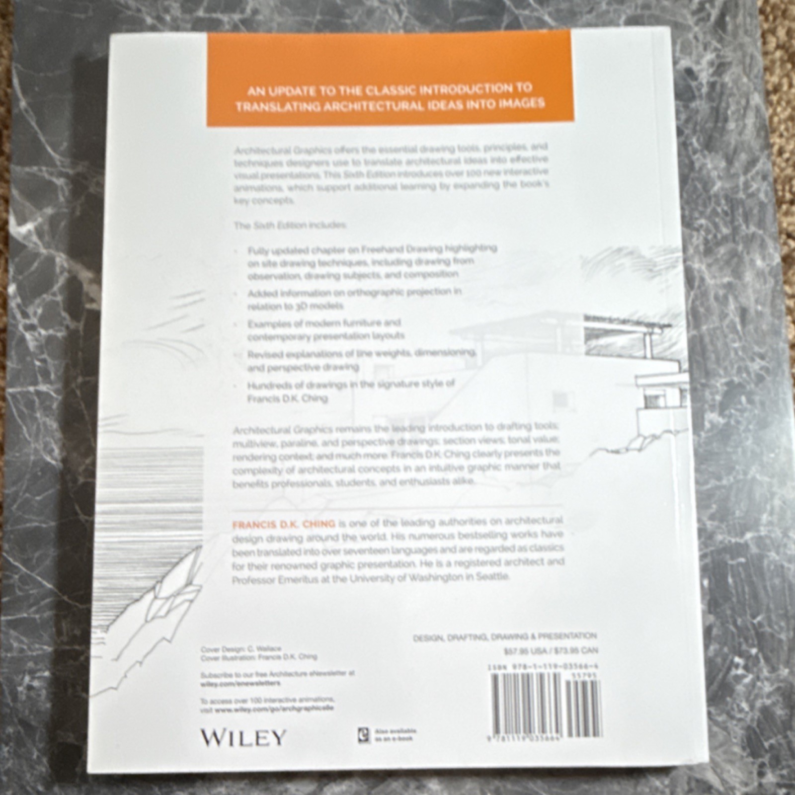 Wiley Architectural Graphics Sixth Edition by Francis D.K. Ching Paperback 2015
