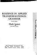 Readings in applied transformational grammar by Mark Lester