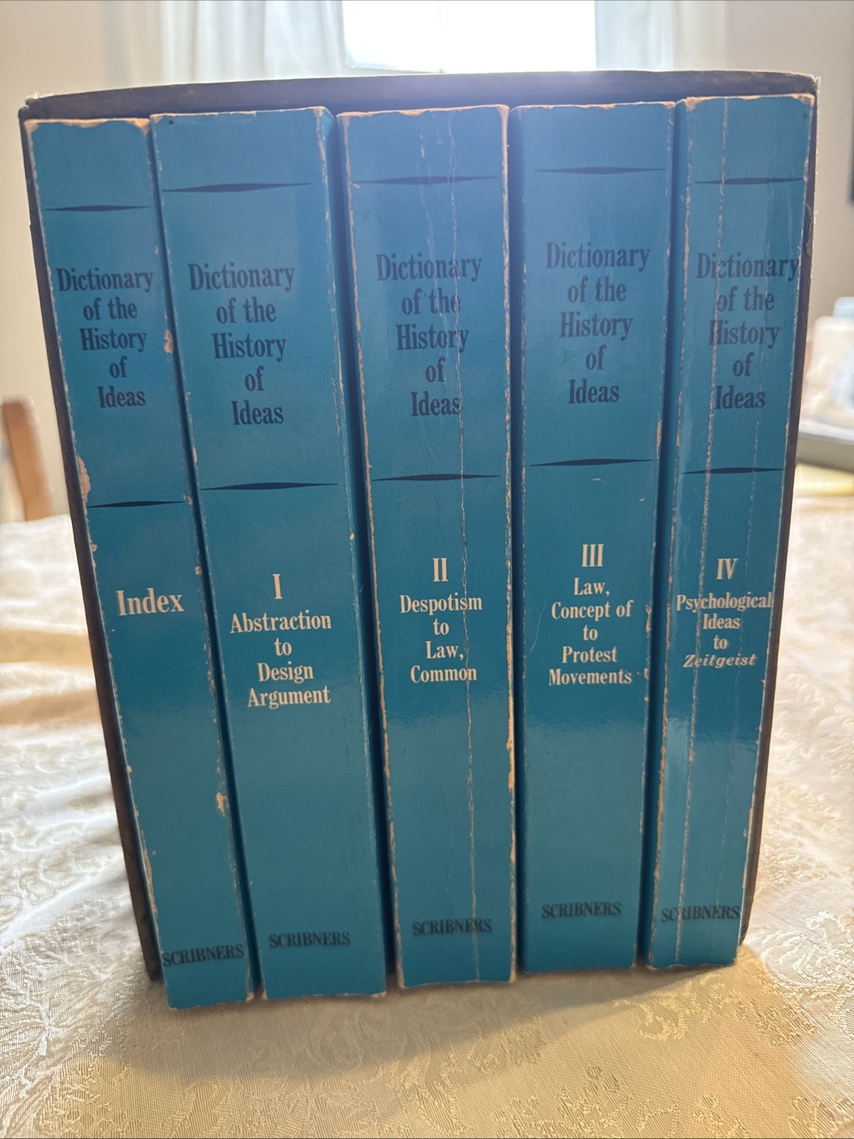 DICTIONARY OF THE HISTORY OF IDEAS P. Wiener 4-Vol Set + Index PB Good Scribner