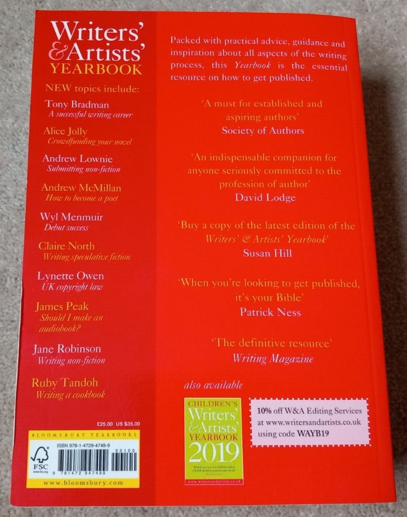 Writers & Artists Yearbook 2019 (Writers and Artists), Bloomsbury Publishing, Us
