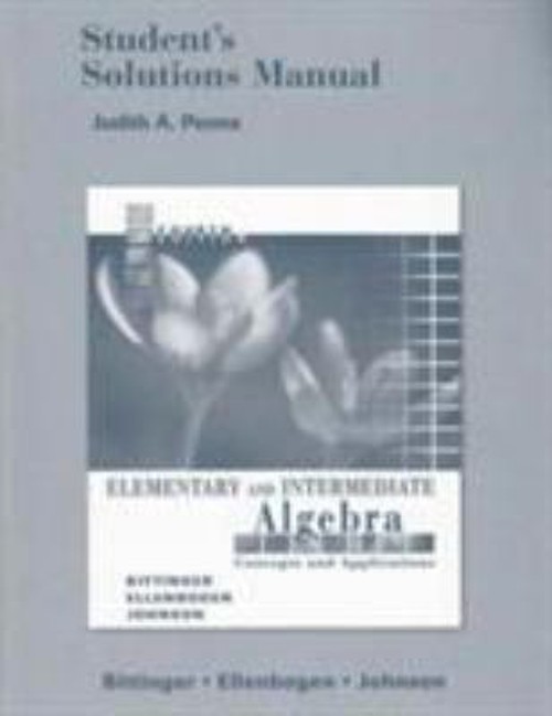 Student Solutions Manual Paperback Judith A. Penna
