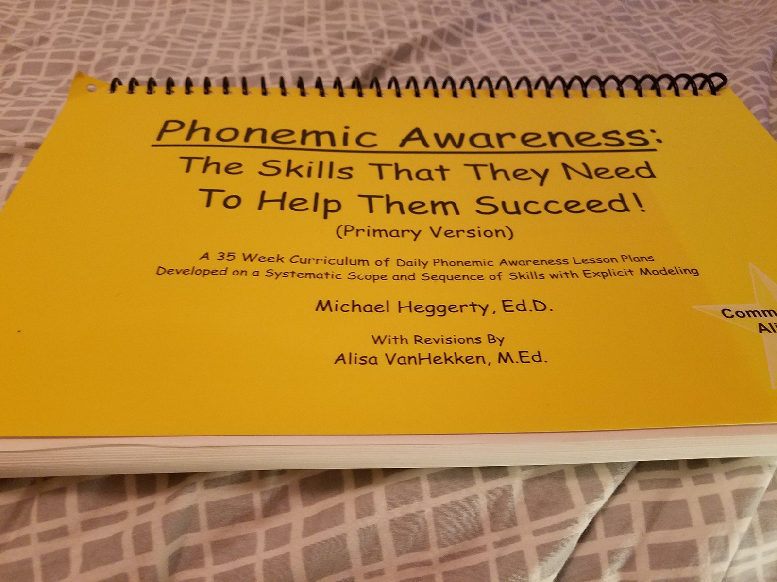 PHONEMIC AWARENESS: THE SKILLS THAT THEY NEED TO HELP THEM SUCC… Michael Hegge
