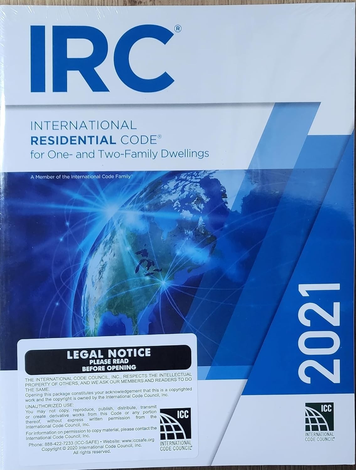 2021 International Residential Code ICC Series Paperback Building Code Book