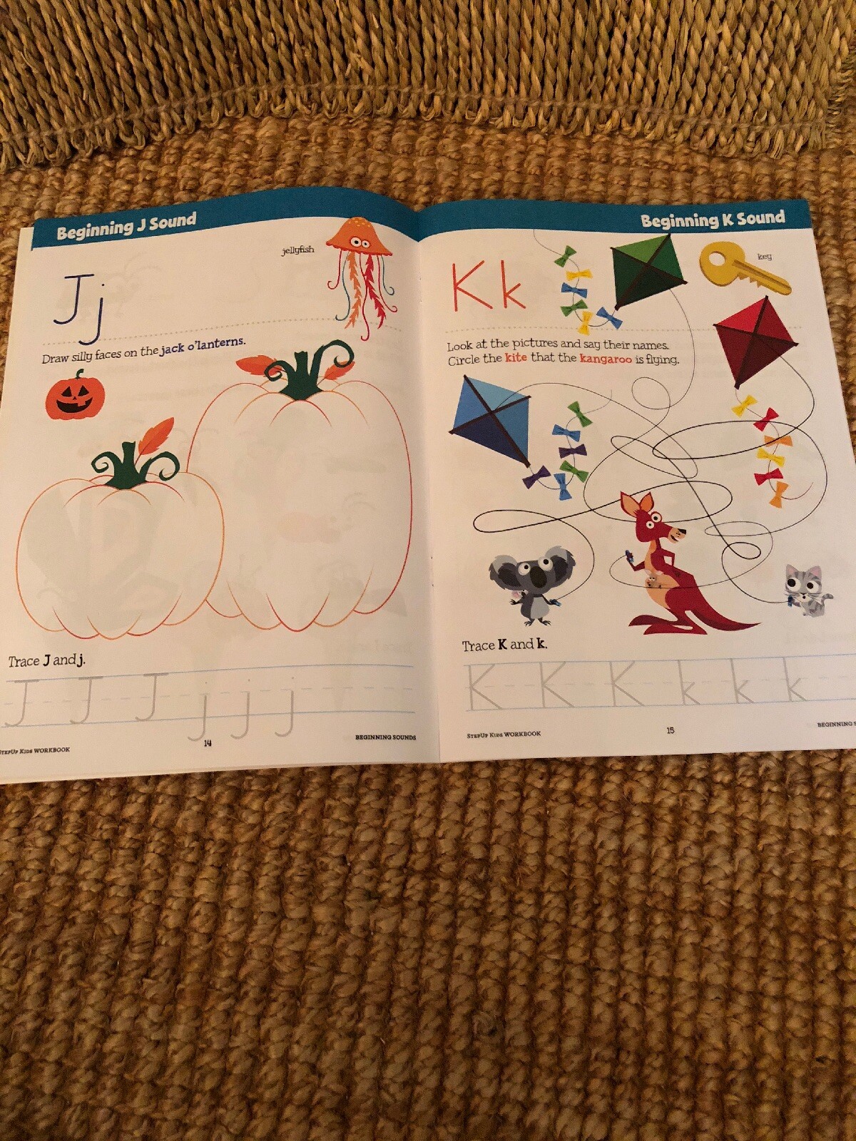 Step Up Kids Beginning Sounds Workbook. 32 Pages Grades Pre-K-K