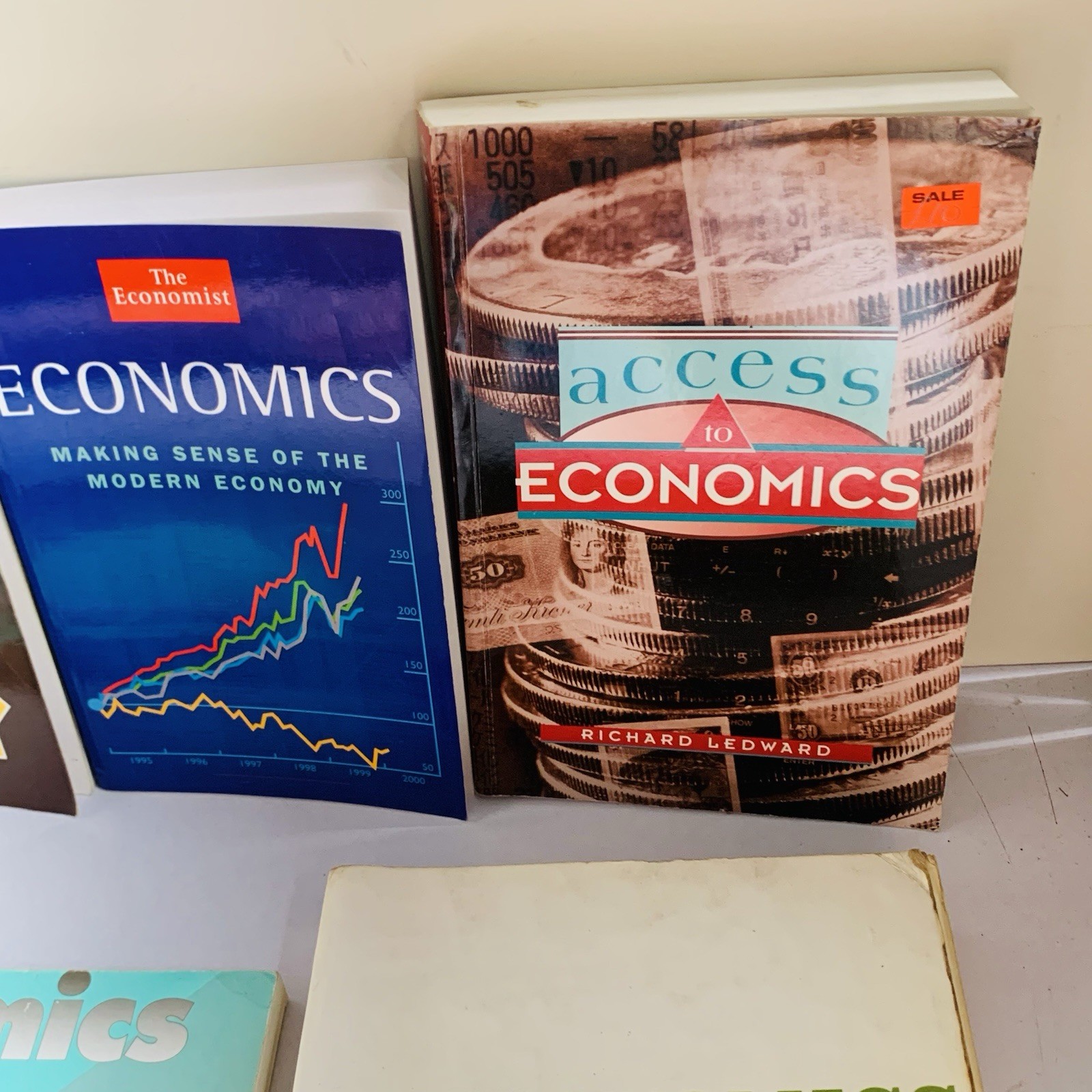 Economics Book Bundle x 5 Mixed Paperback Vintage Lot Samuelson Economist etc