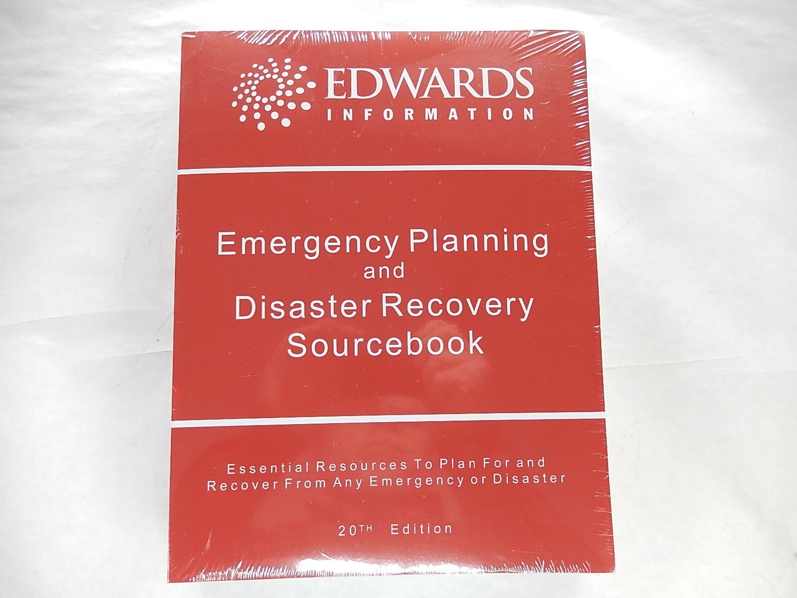 Emergency Planning and Disaster Recovery Sourcebook, 2013, 20th Edition, Edwards