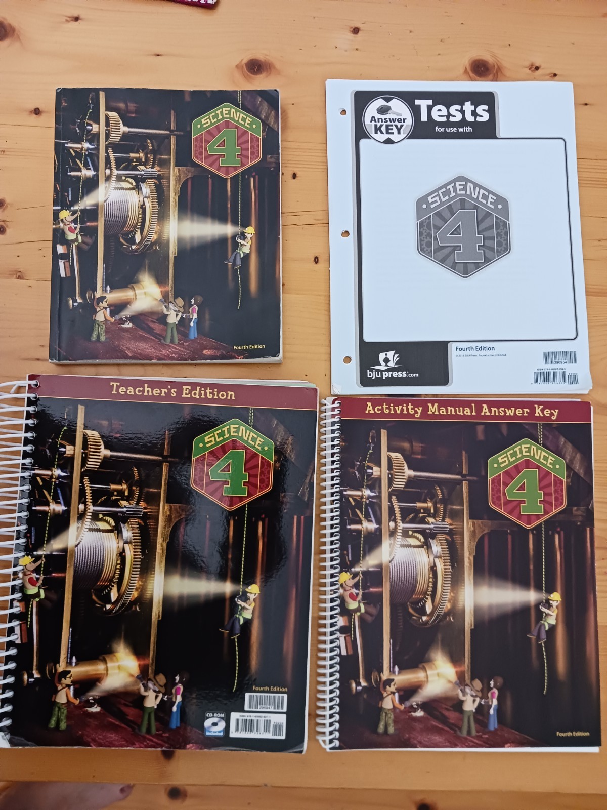 BJU Press Science 4 Kit, Fourth Edition, Text, Answer Key, Teacher’s Guide