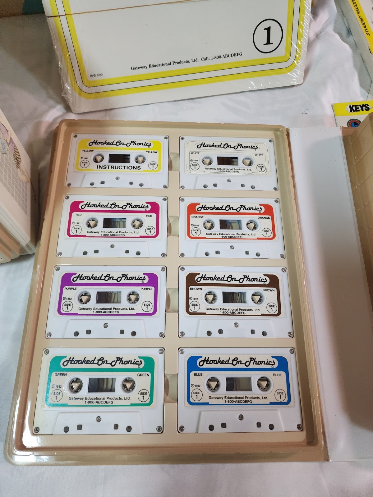 90’s Hooked On Phonics Reading Power Complete Big Box Set Cassette Tapes