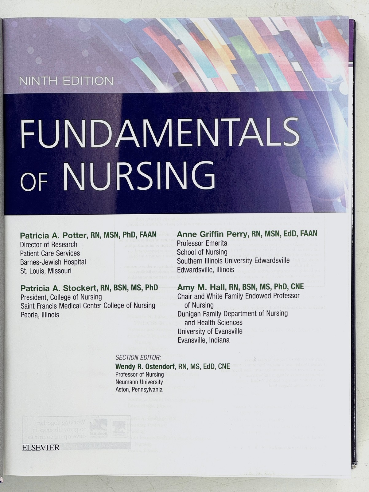 2013 Fundamentals of Nursing. 9th Ed. HC VG