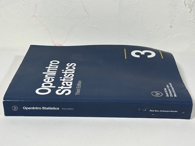 OpenIntro Statistics by David Diez, Mine Çetinkaya-Rundel, C. Barr 3rd Edition