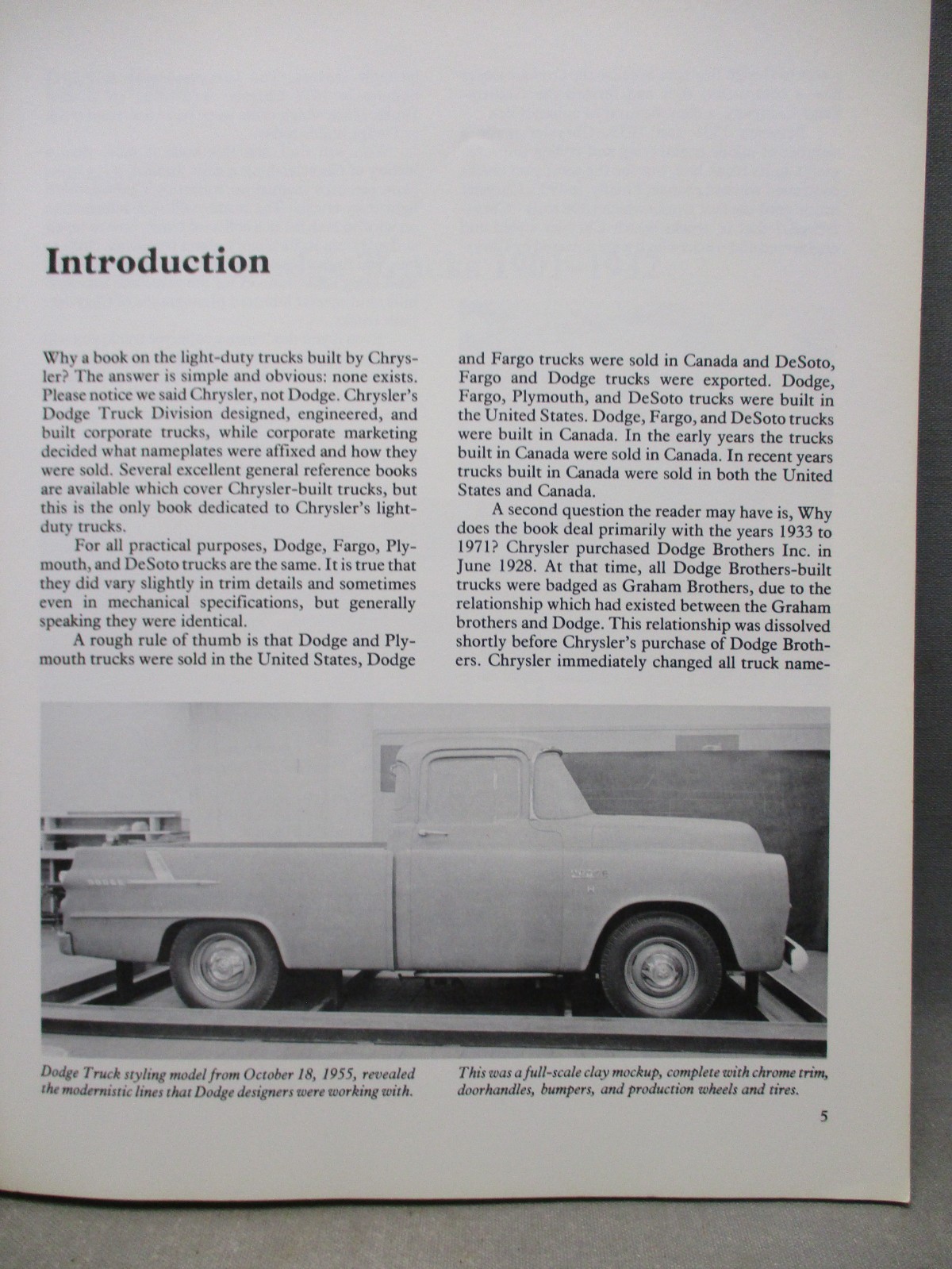 Dodge Pickups History and Restoration Guide 1918-1971 by Don Bunn & Tom Brownell