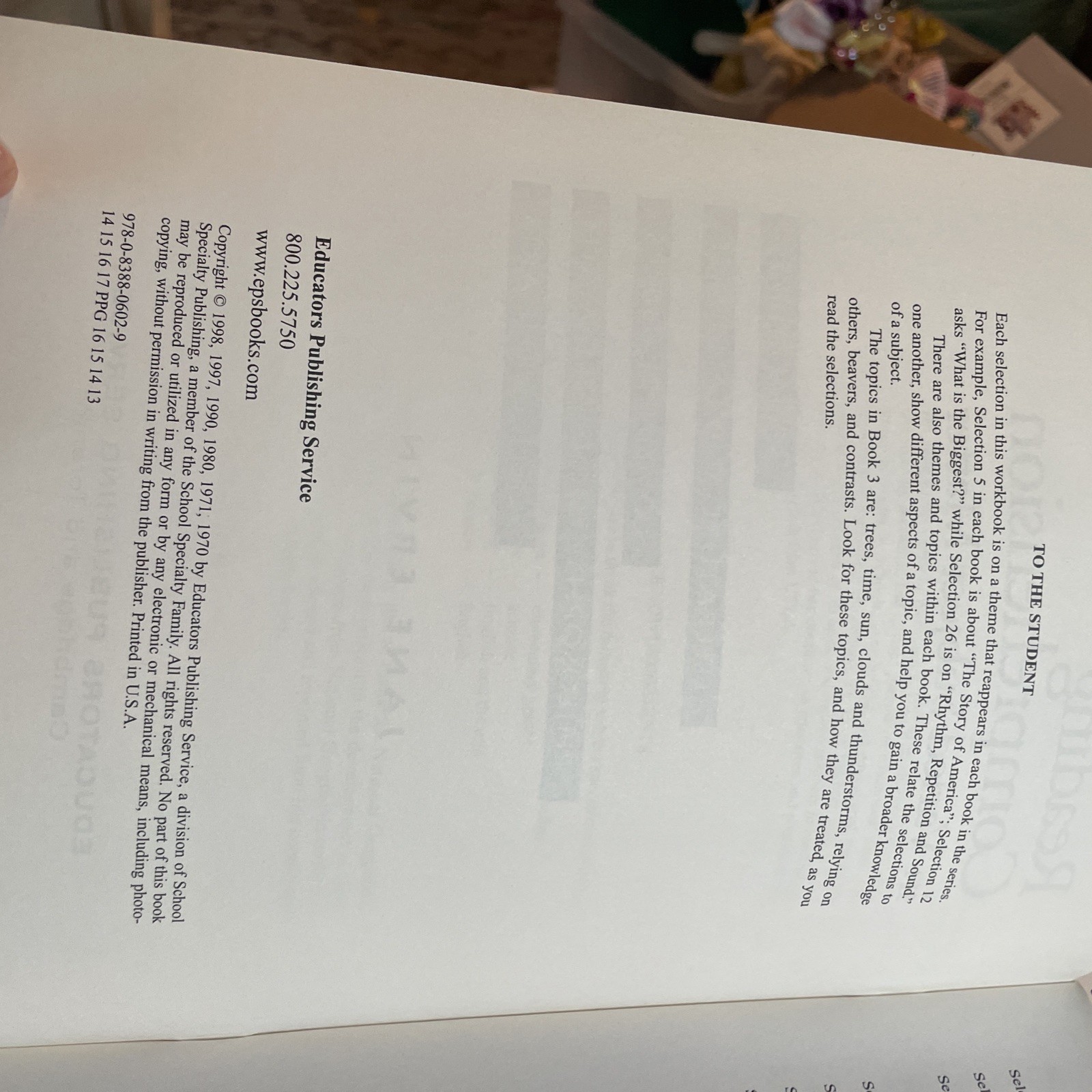 Reading comprehension, ERC MRC Ser.: Reading Comprehension in Varied Subject…