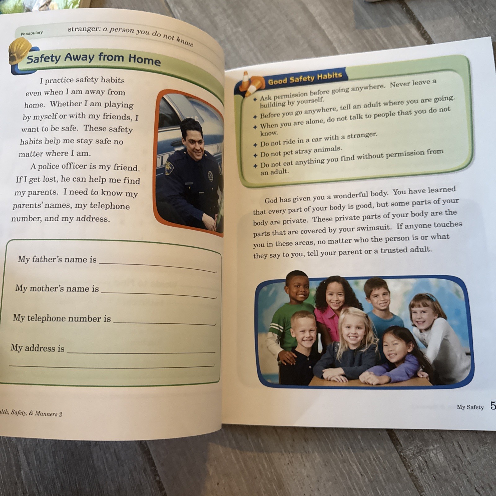 Abeka Lot of 3 Readers Our America Enjoying God’s World Health Safety 2nd grade