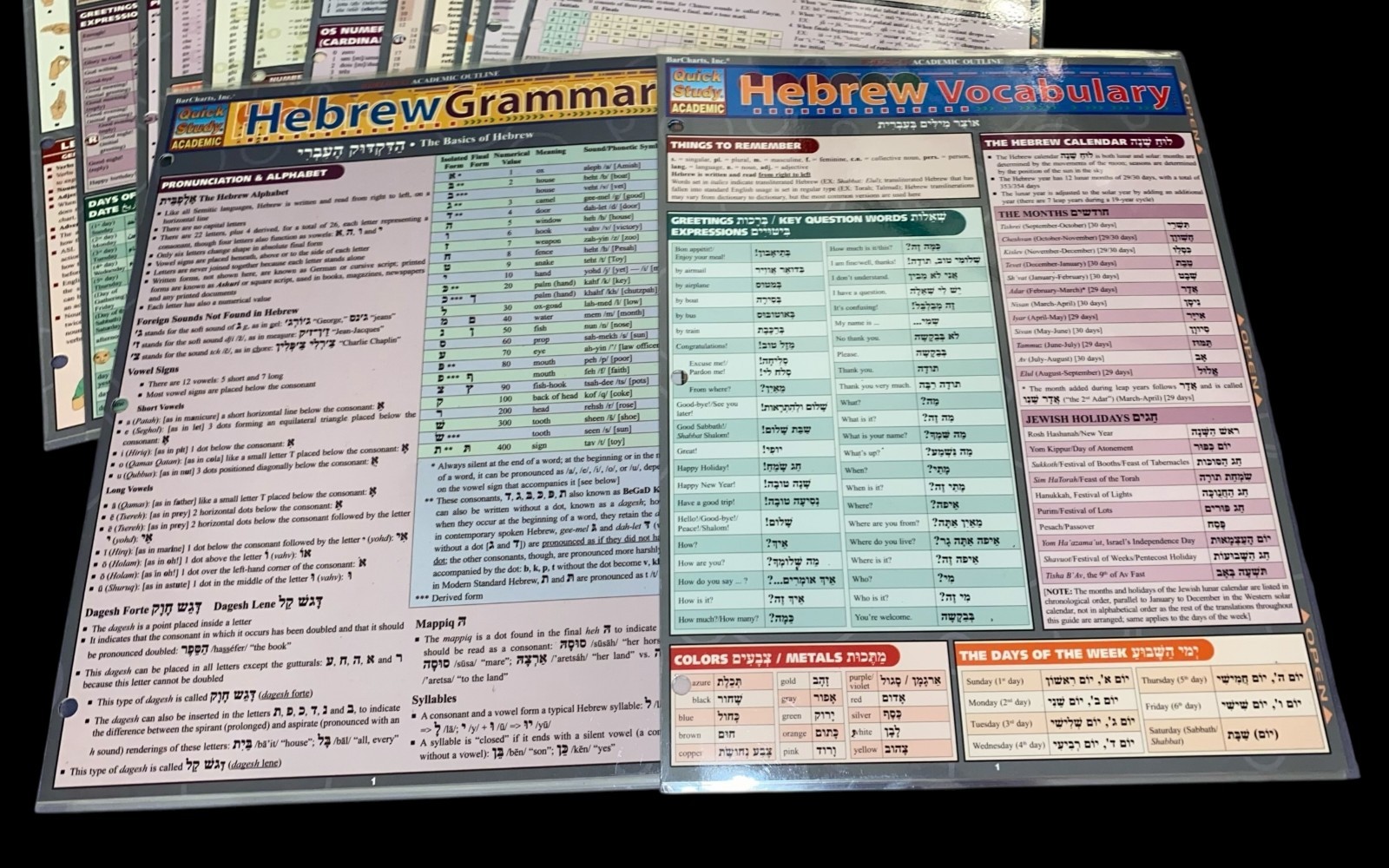 Languages Laminated Quick Study Academic Guides (14) By Bar Charts