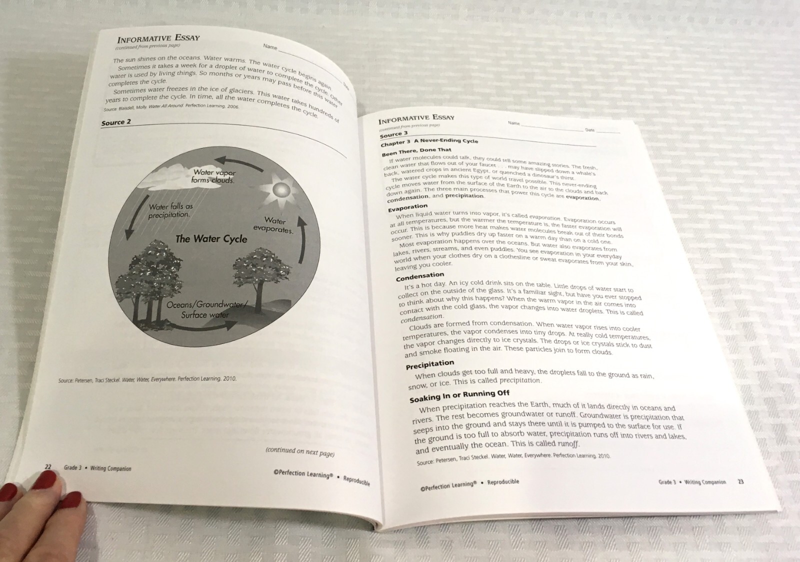 PERFECTION LEARNING / WRITING COMPANION / TEACHER GUIDE GR 3 / INCLUDES DIGITAL