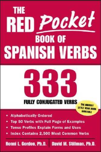 The Red Pocket Book of Spanish Verbs : 333 Fully Conjugated Verbs – GOOD
