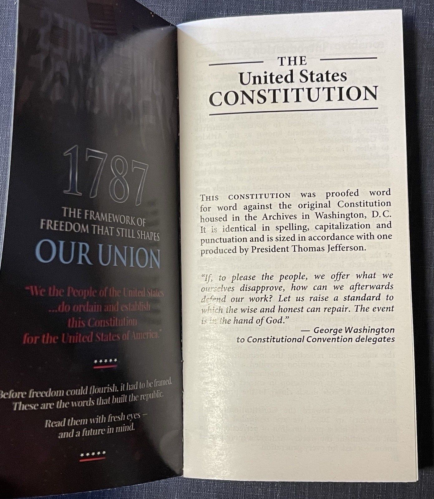 Pocket Size Declaration & Constitution – 250th Anniversary Edition