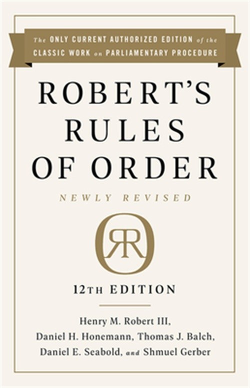 Robert’s Rules of Order Newly Revised, 12th Edition (Paperback or Softback)