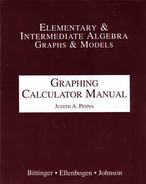 Intermediate Algebra Graphs And Models: – Paperback, by Judith A. Penna; – Good