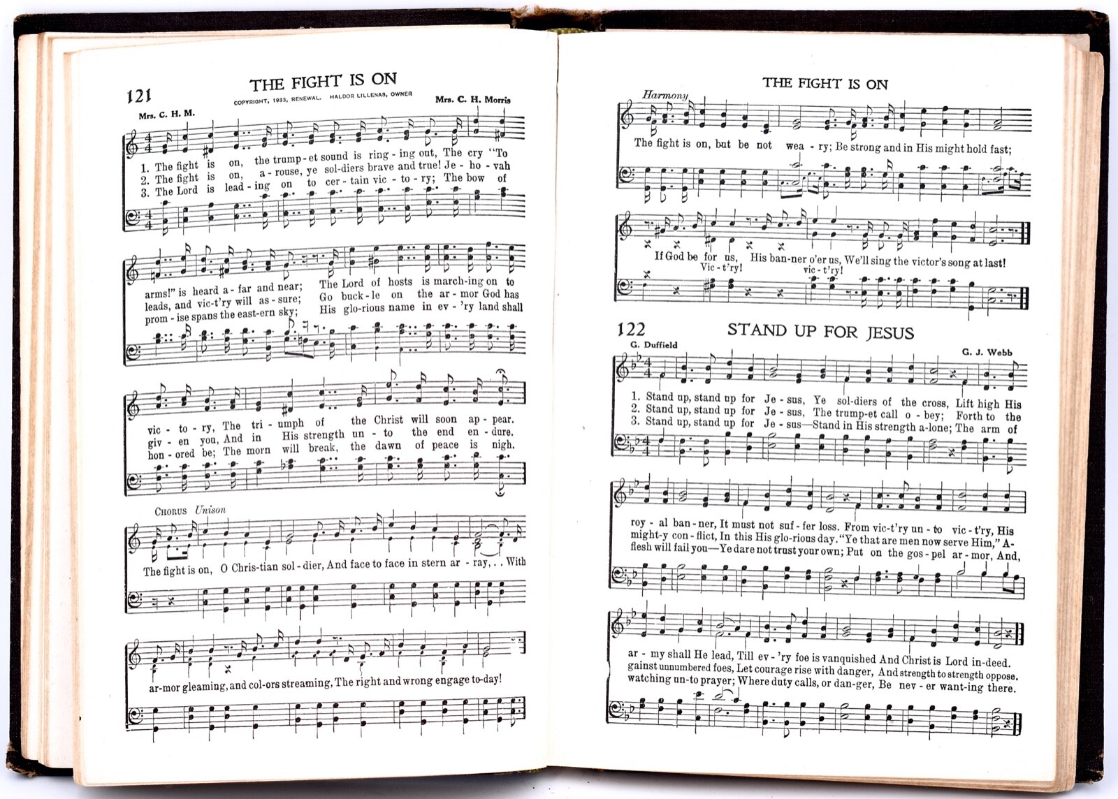 Triumphant Service Songs Hymnal,1946,Black Hardcover,288 pages,Songs