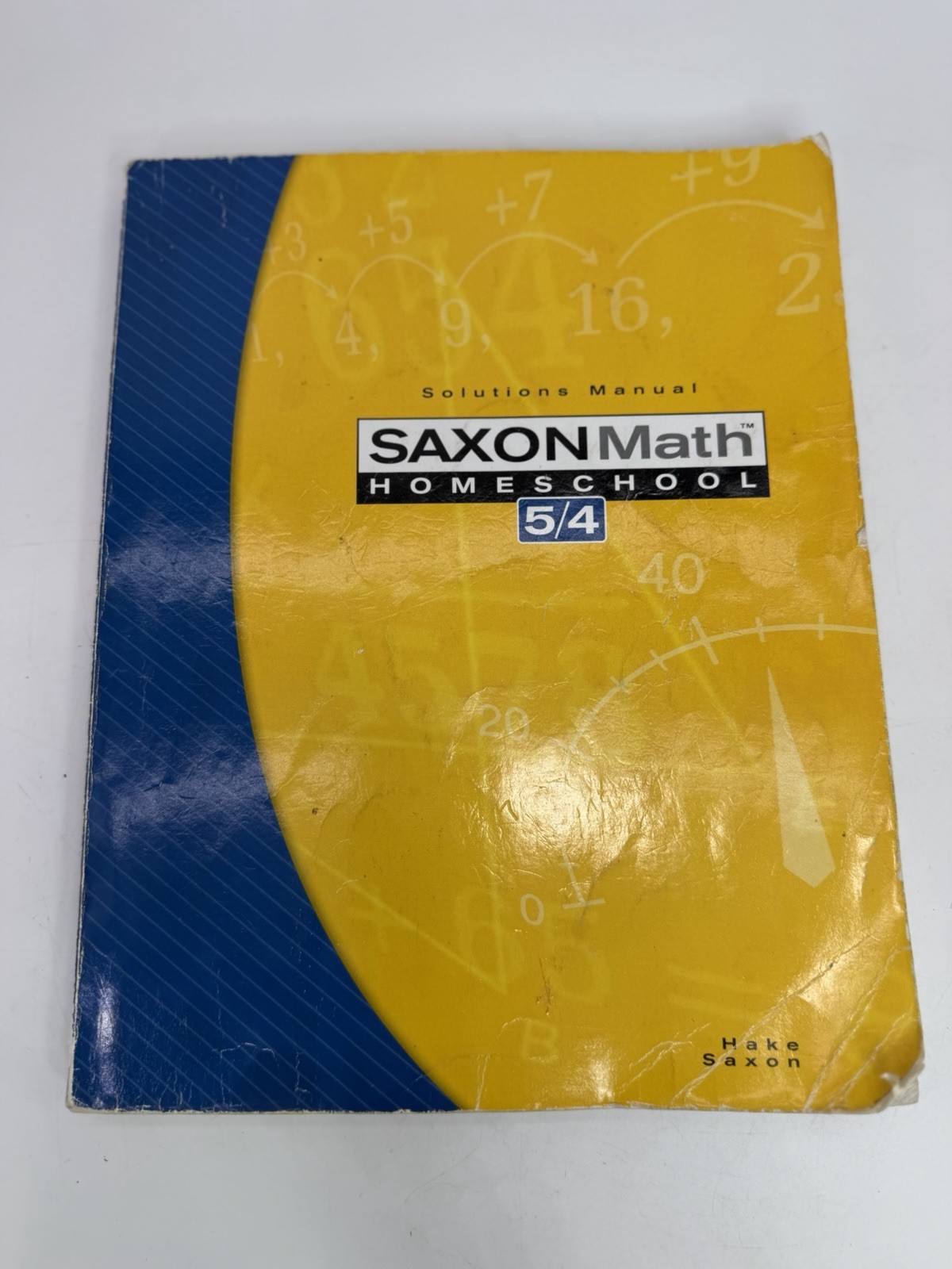 Saxon Math Homeschool 5/4 54 Solutions Manual Book 2005