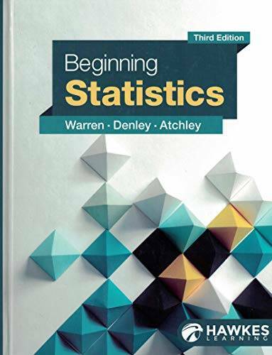 Beginning Statistics – Hardcover By WARREN – GOOD