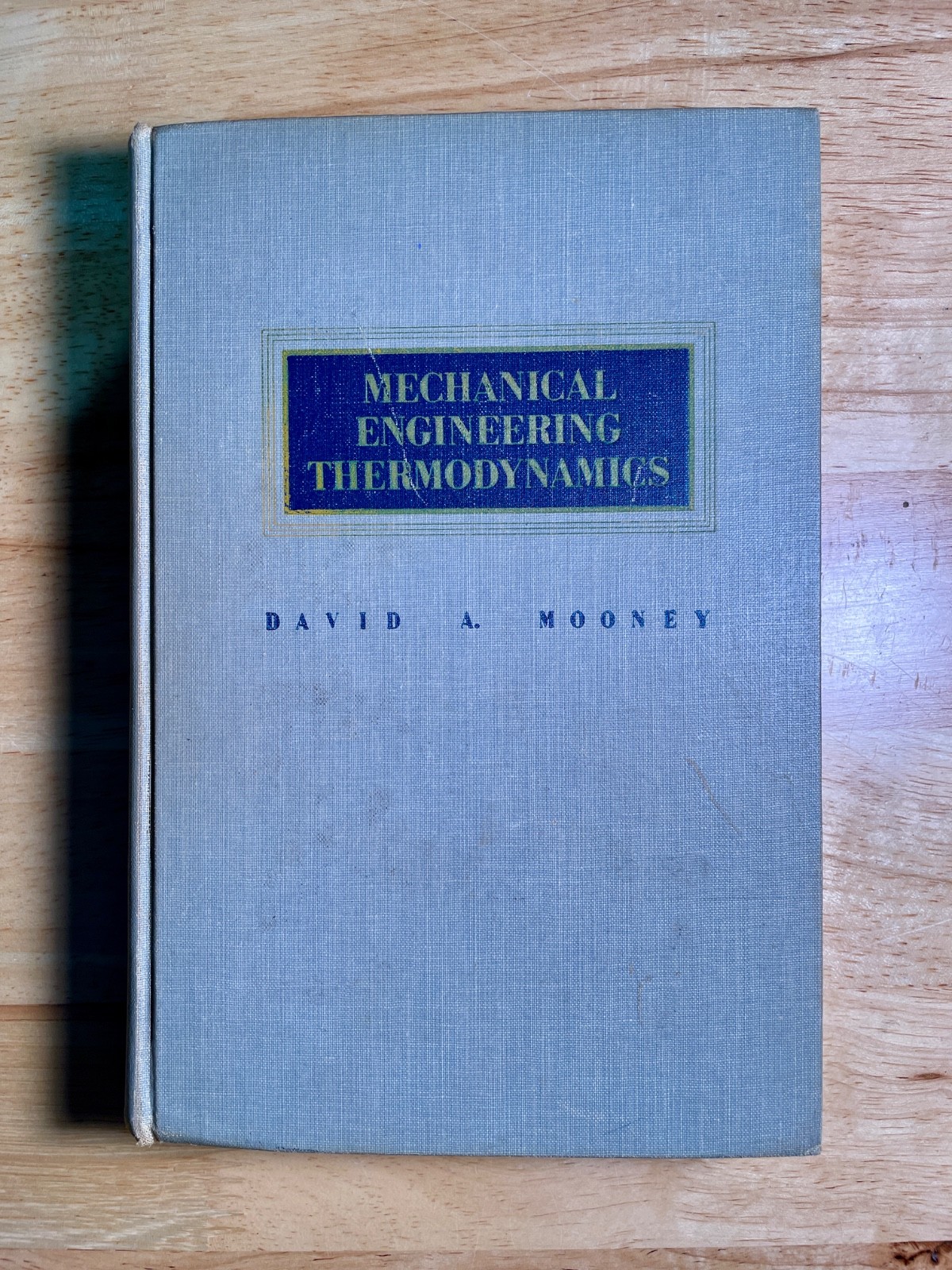 Mechanical Engineering Thermodynamics David A. Mooney Prentice-Hall Vintage Text