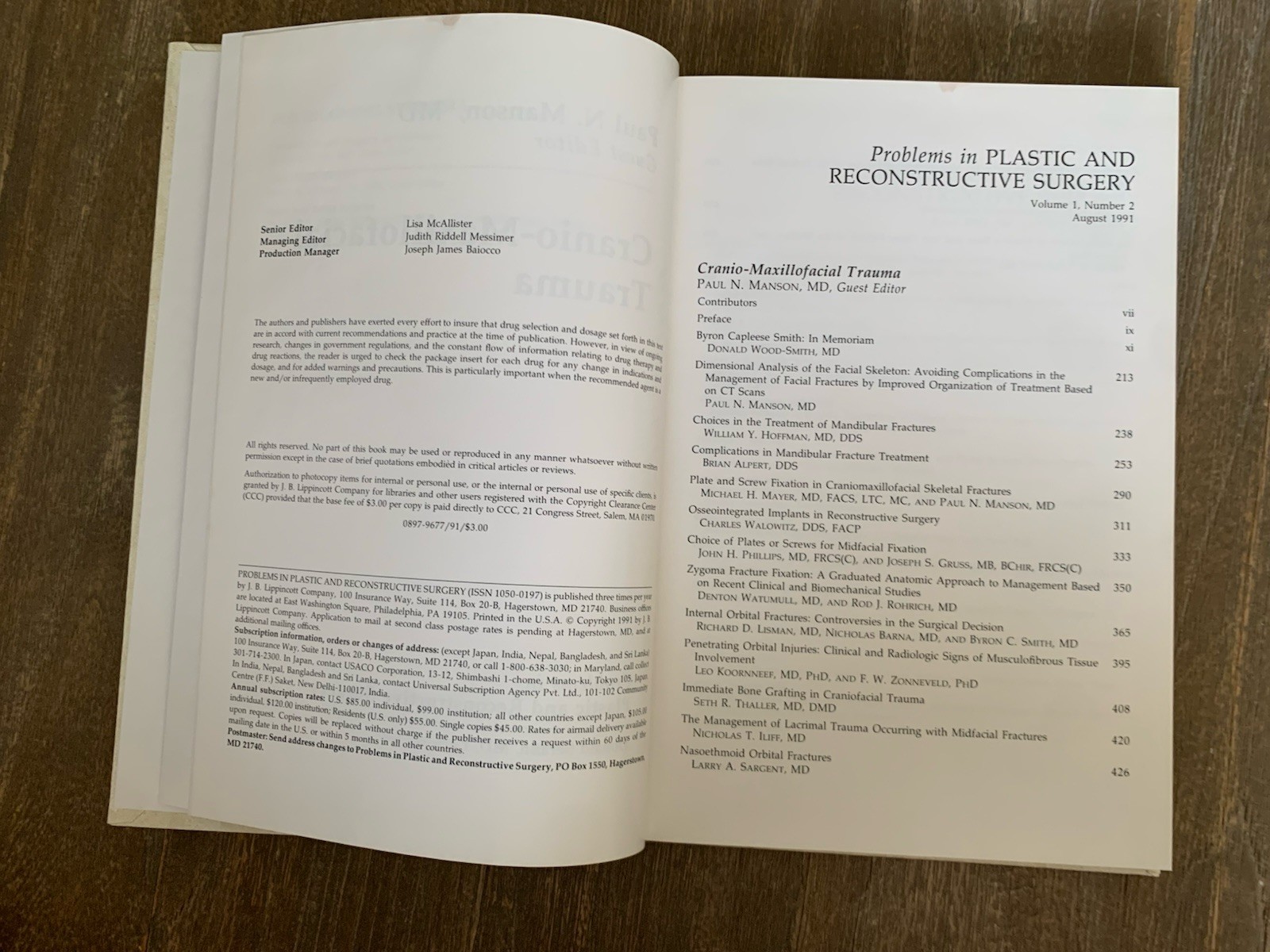 Lot 6 Plastic And Reconstructive Surgery Donald Safarin Medical Books 1991 – 93
