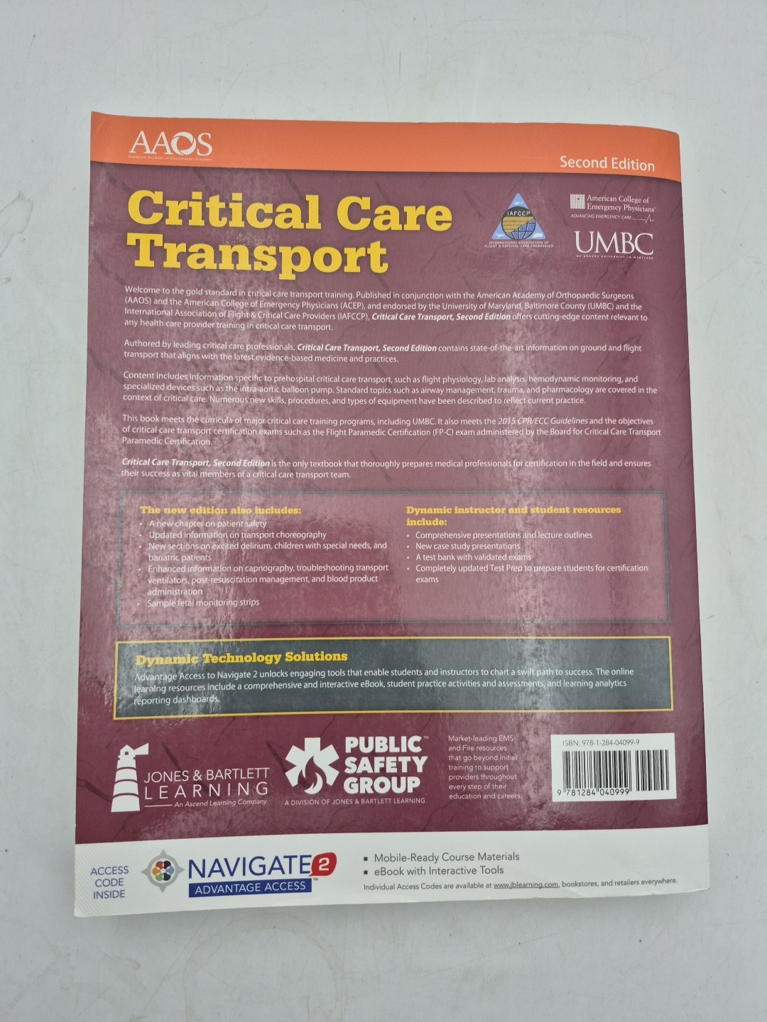 Critical Care Transport 2nd Edition – Andrew N. Pollak – 012-6