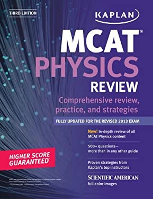 MCAT Physics Review Notes Paperback Kaplan Publishing Staff