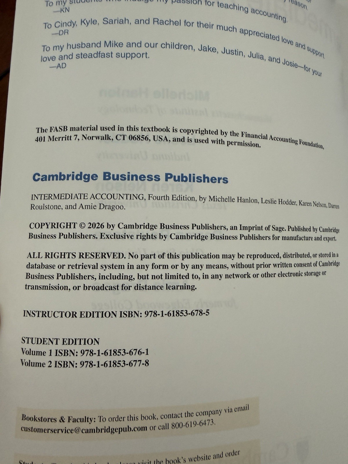 Intermediate Accounting 4th Edition Hanlon Cambridge Whole Book NEW