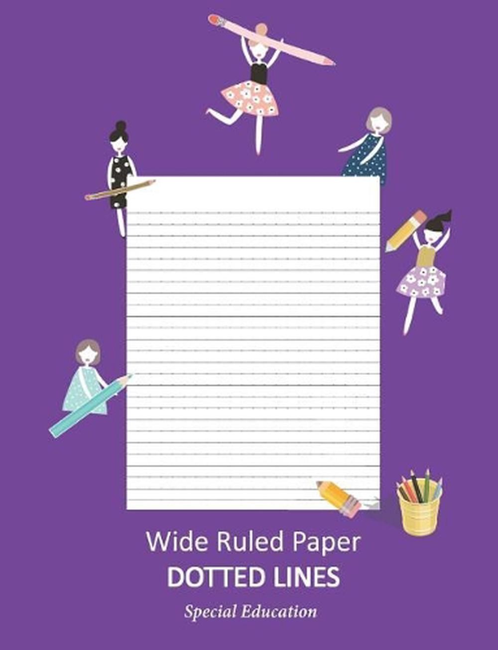 Wide Ruled Paper _ Dotted Lines: Special Education_ieps_composition Notebook_han