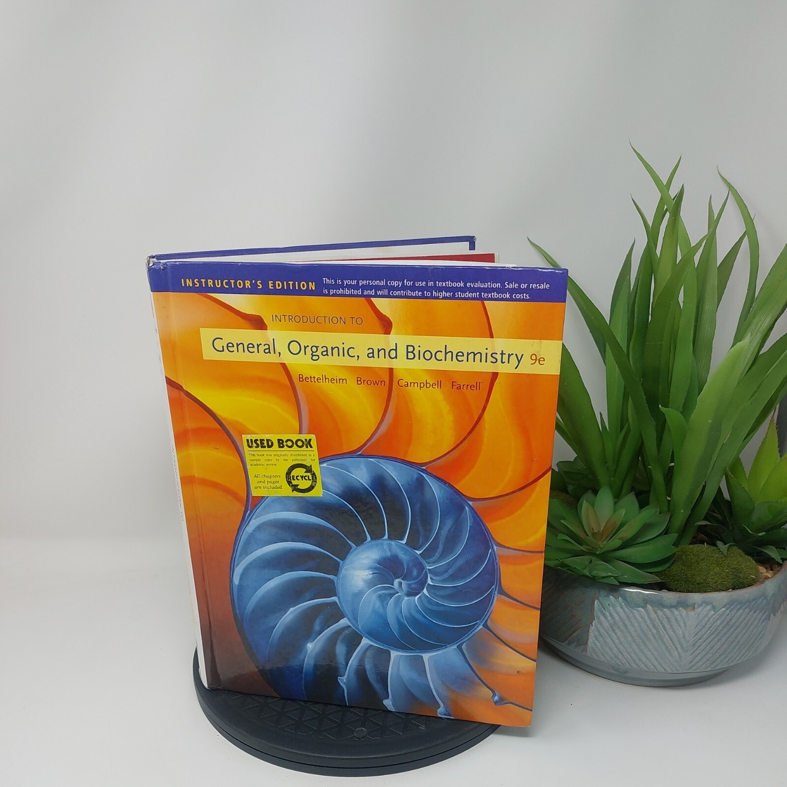 Introduction to General Organic and Biochemistry 9e Instructor’s Edition